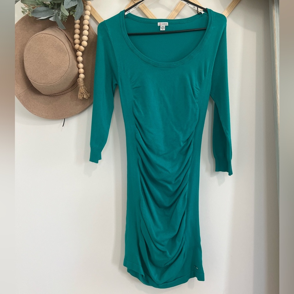 Guess Teal Sweater Dress